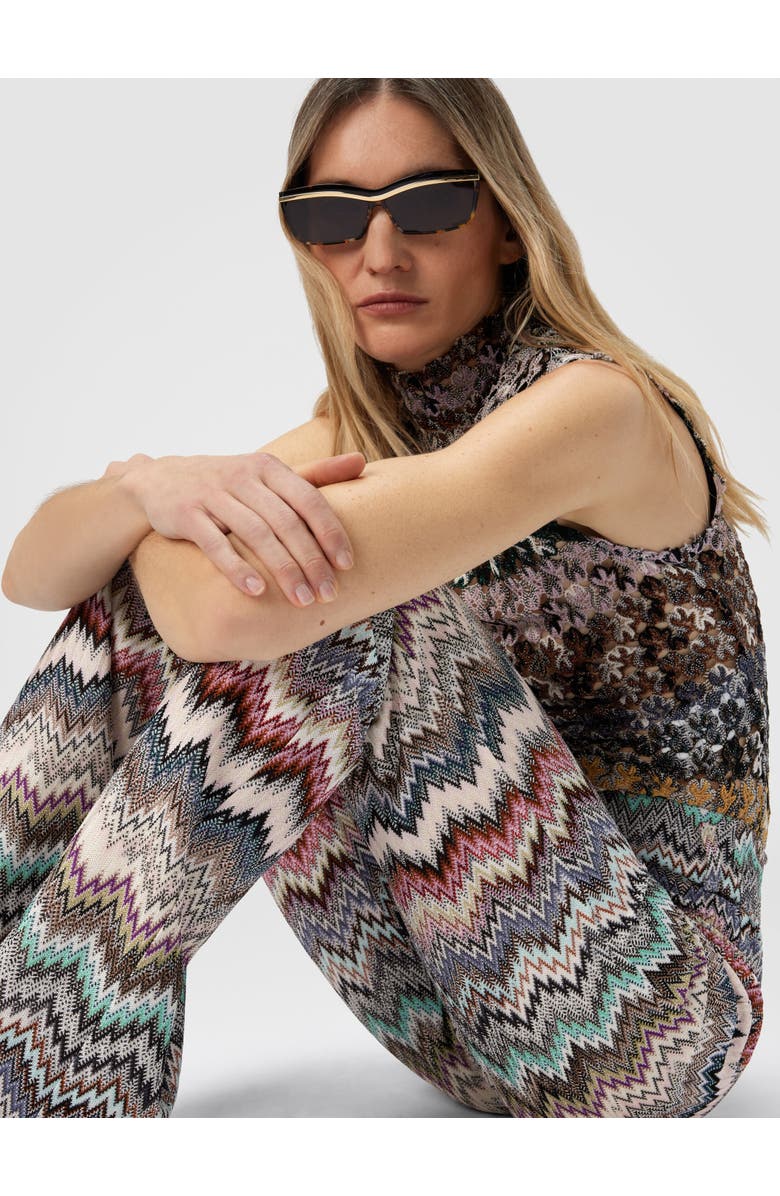 Missoni Flare Pants With Snake Pattern, Alternate, color, Multicoloured