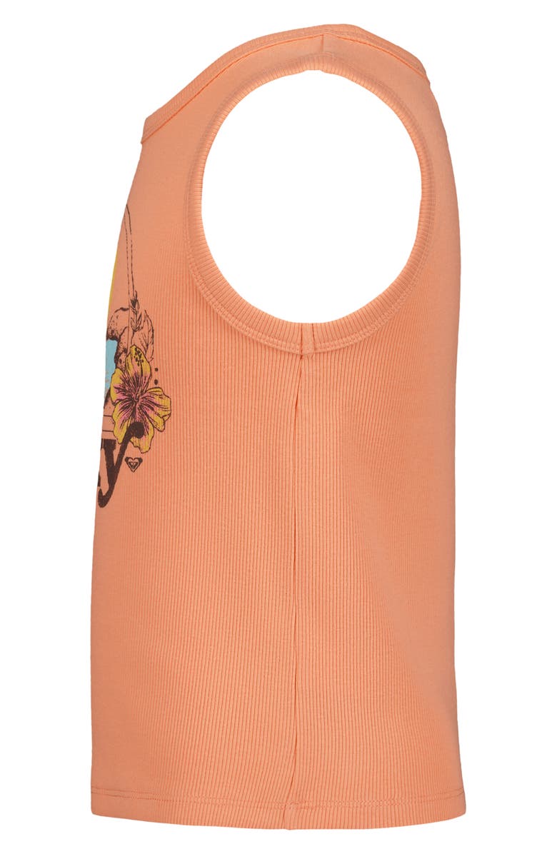 Roxy Kids' Vamos Graphic Tank, Alternate, color, Peach Pink