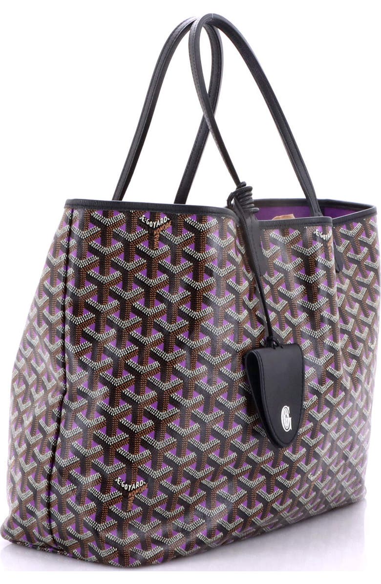 Pre-Owned Goyard Saint Louis Tote Claire Voie Coated Canvas PM, Alternate, color, Purple