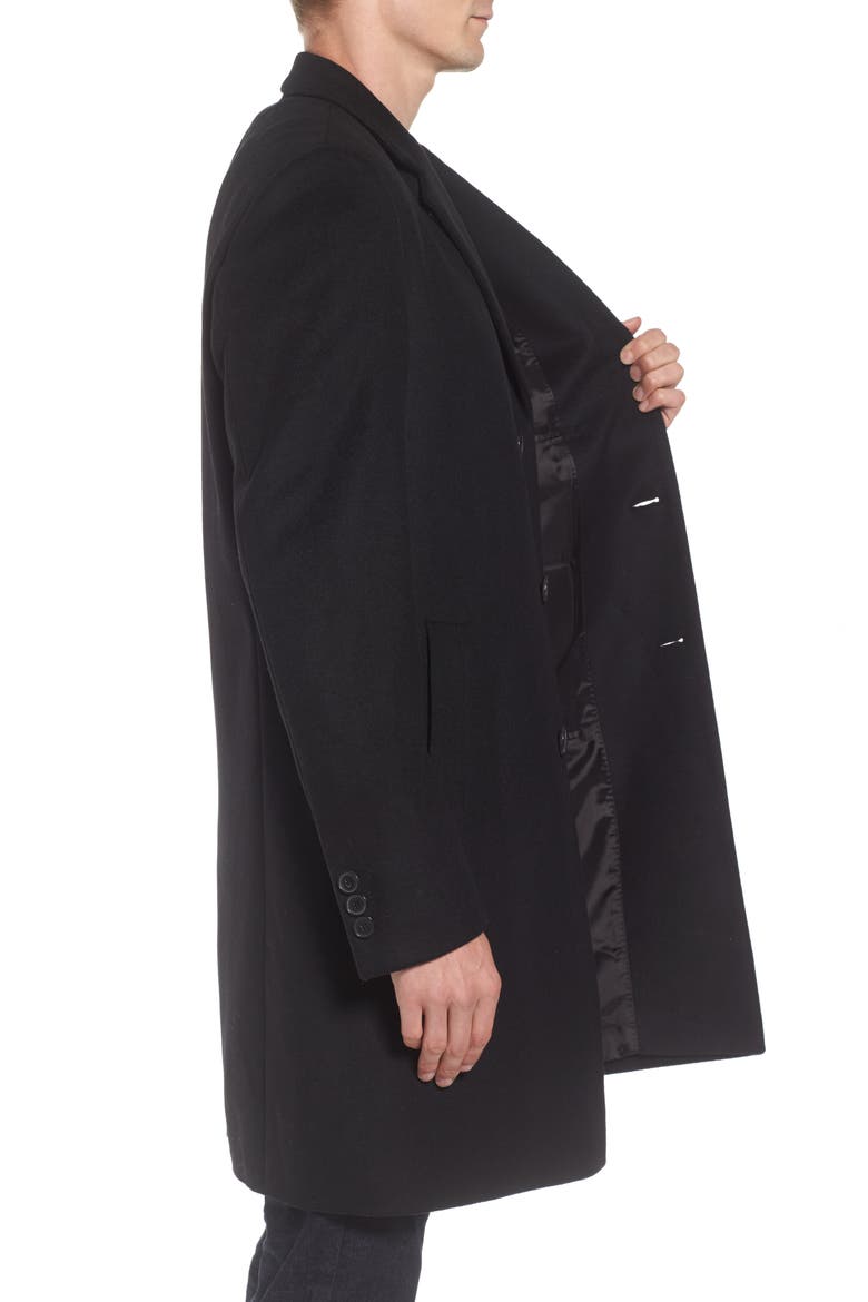 Nye Wool & Cashmere Topcoat, Alternate, color, BLACK