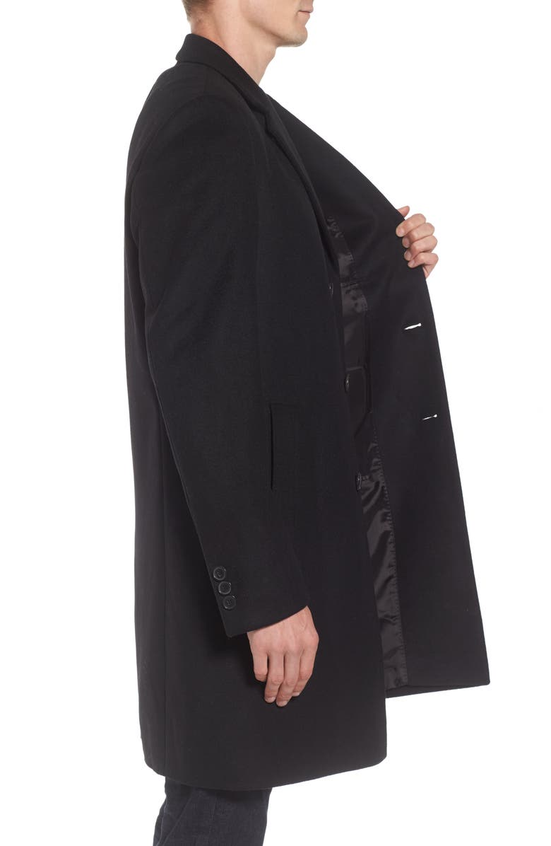 BOSS Nye Wool & Cashmere Topcoat, Alternate, color, 