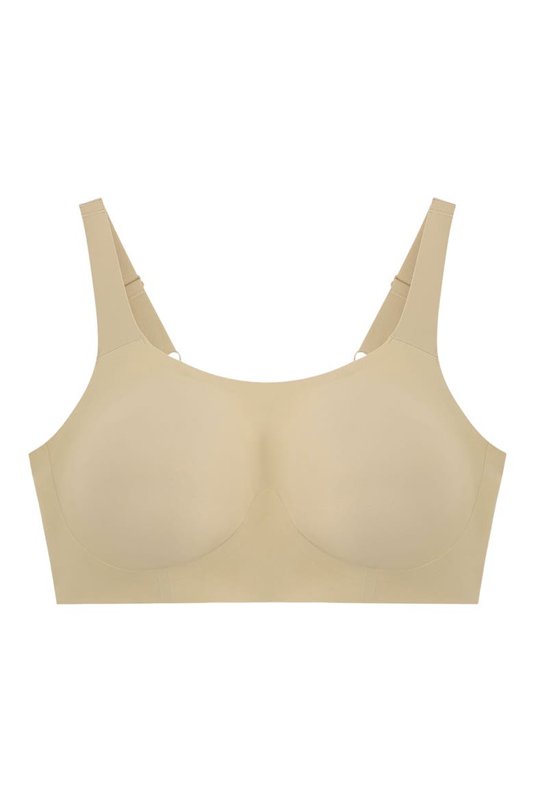 Structured Scoop Shaper Bra, Alternate, color, SAND