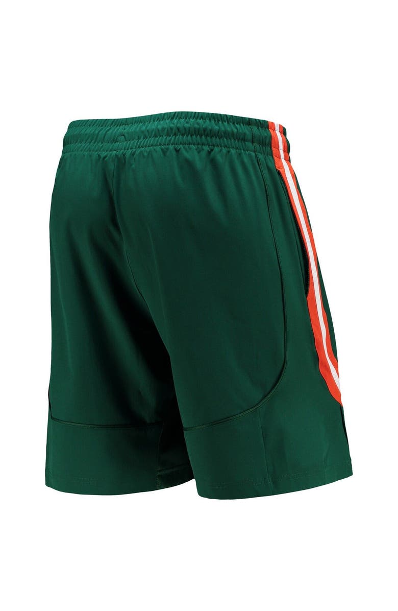 adidas Men's adidas Green Miami Hurricanes Swingman Basketball AEROREADY Shorts, Alternate, color, Green