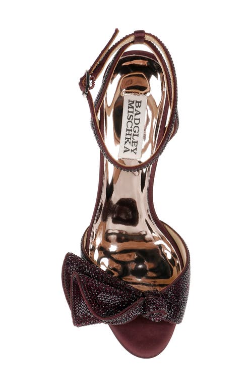 Badgley Mischka Collection Remi Sandal In Burgundy