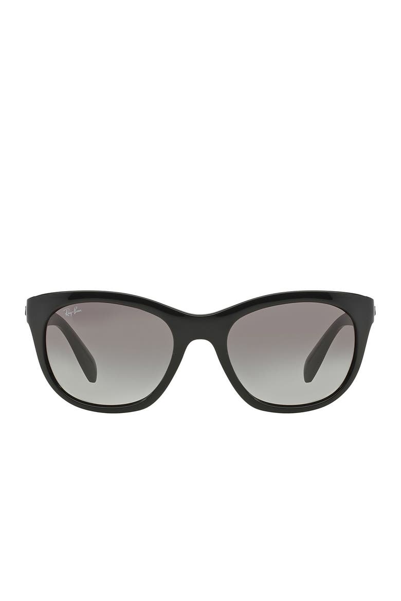 Highstreet 56mm Cat Eye Sunglasses, Alternate, color, BLACKDNU