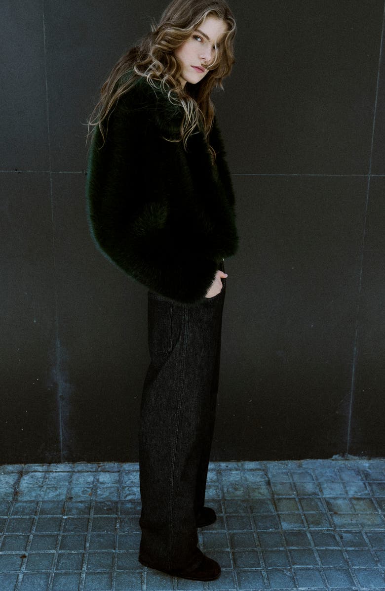 MANGO Barrel Leg Jeans, Alternate, color, 