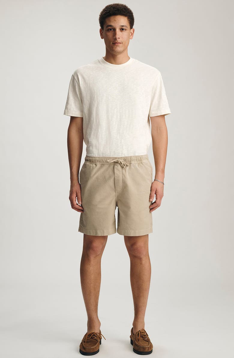 Mavi Jeans Textured Drawstring Shorts, Alternate, color, 