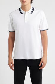 BOSS Parlay Tipped Cotton Polo