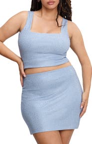 Good American Crystal Embellished Tank