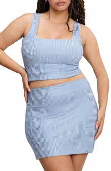 Good American Crystal Embellished Tank