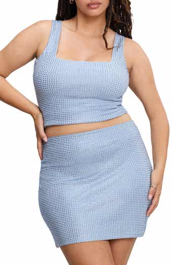 Good American Crystal Embellished Tank