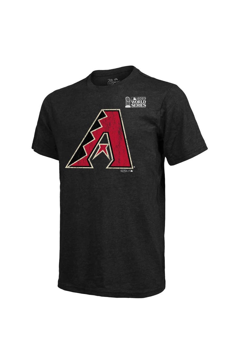Majestic Threads Men's Majestic Threads Corbin Carroll Black Arizona Diamondbacks 2023 World Series Tri-Blend T-Shirt, Alternate, color,