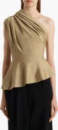 Khaite Aimee Asymmetric One-Shoulder Top