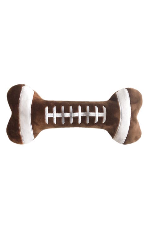 Power Plush Football Bone Pet Toy