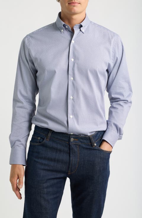 Greg Crown Long Sleeve Stretch Sport Shirt