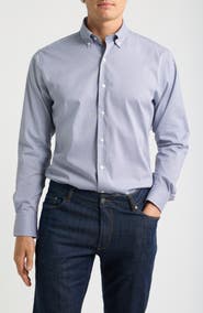 Peter Millar Greg Crown Long Sleeve Stretch Sport Shirt