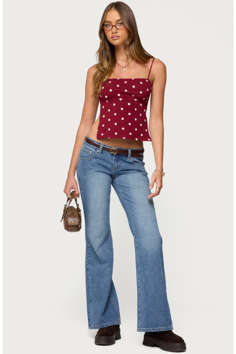 Jinx Print Open Back Top, Alternate, color, BURGUNDY-AND-CREAM