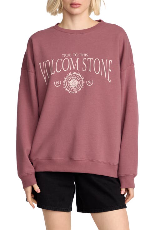 Stone Crewneck Graphic Sweatshirt