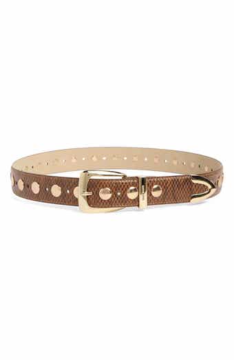 Steve Madden Snakeskin Textured Belt