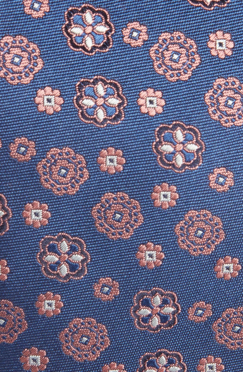 Canali Floral Medallion Silk Tie, Alternate, color, 