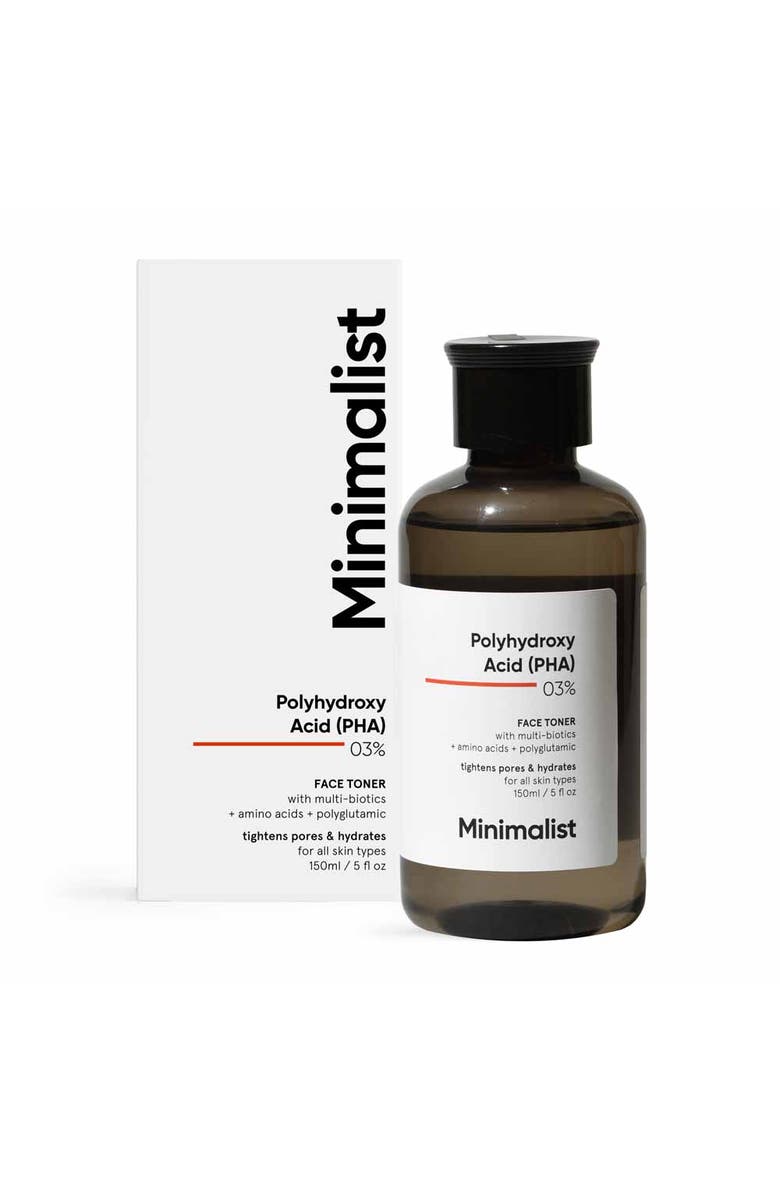Minimalist Polyhydroxy Acid (PHA) 03% Face Toner, Main, color, 