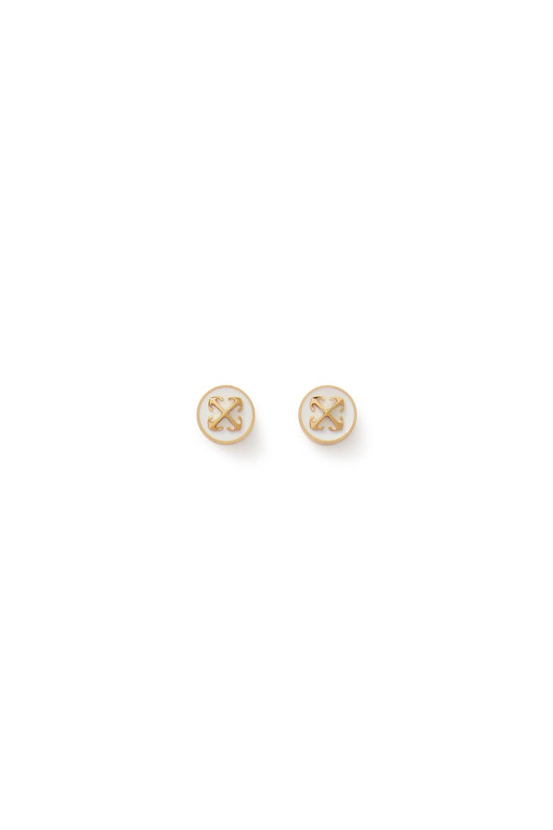 Women's Round Arrow Earrings, Main, color, Gold