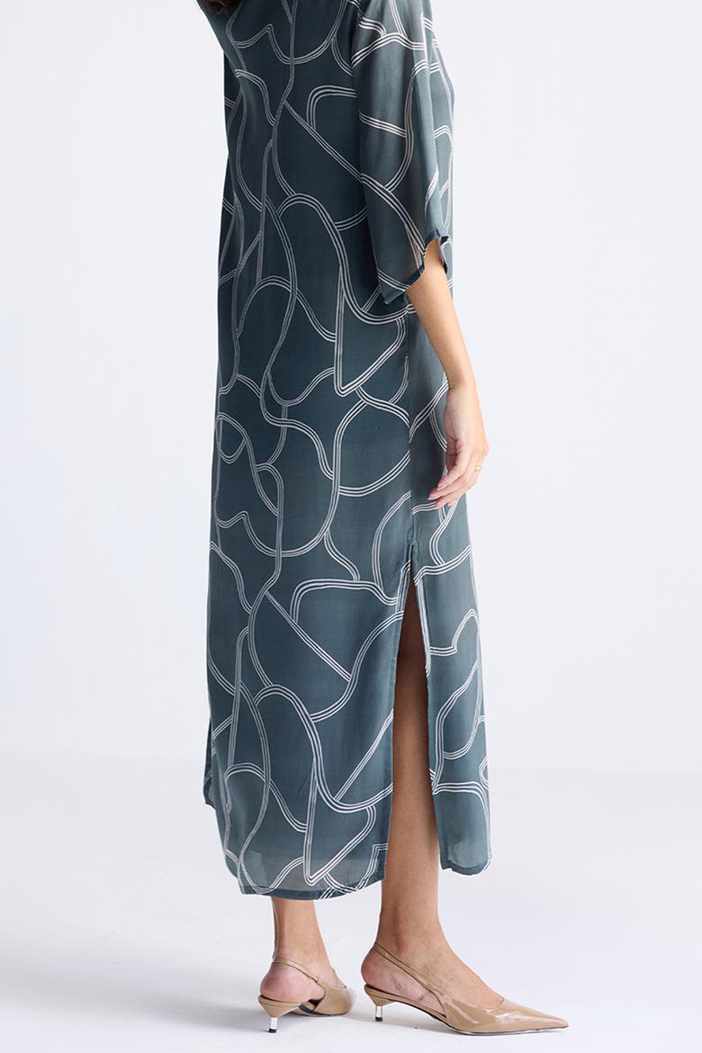 Maxi Dress with Side Slits, Alternate, color, Twirls and Twists