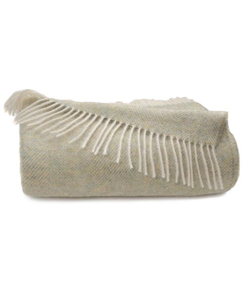Southampton Home Shetland Lambswool Herringbone Throw