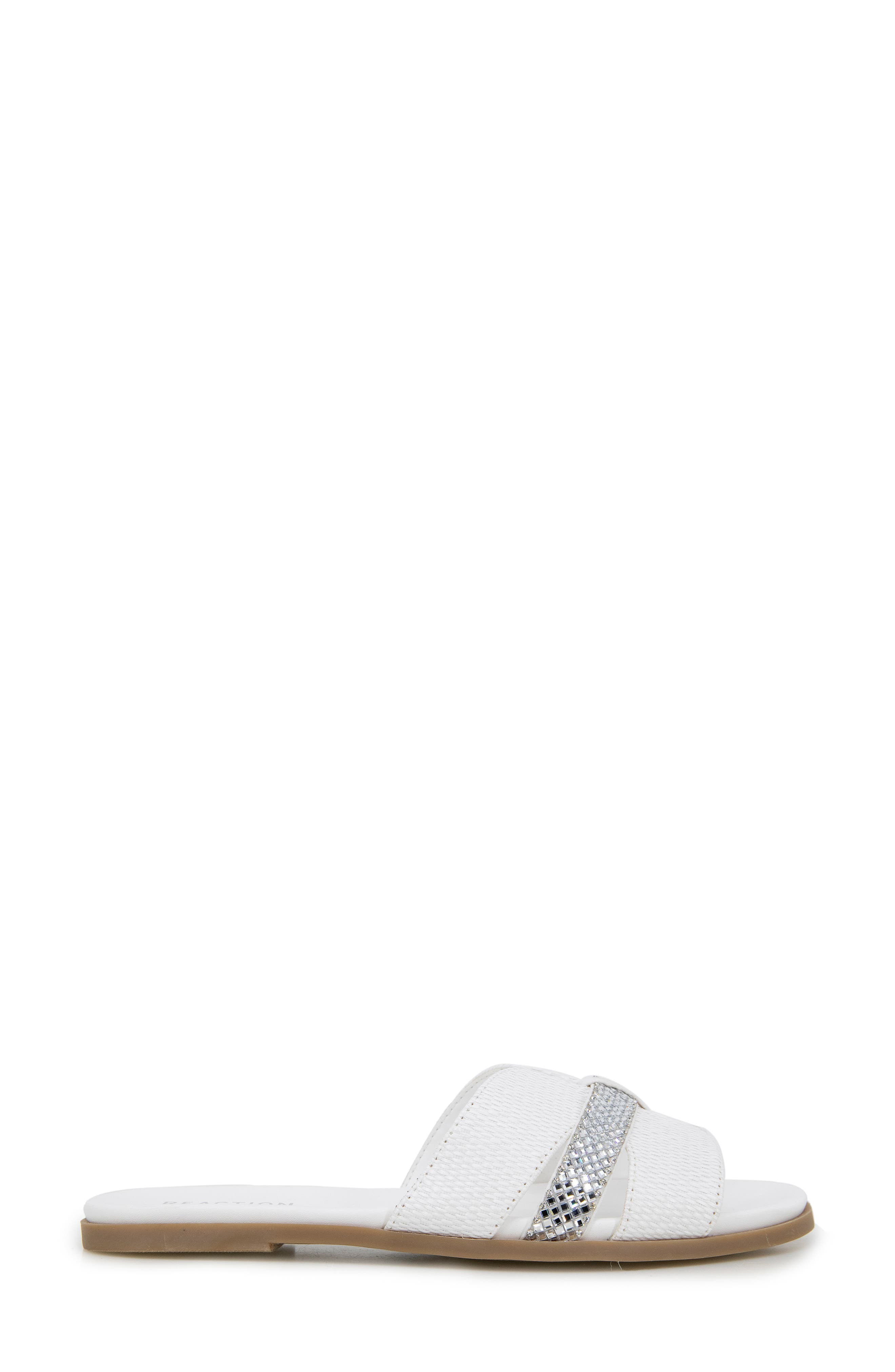 Kenneth Cole Reaction Whisp Rhinestone Sandal, Alternate, color, White Weave