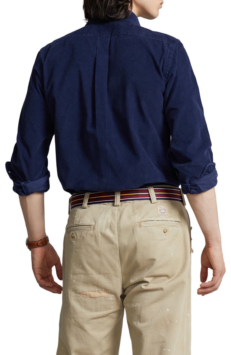 Polo Ralph Lauren Fine Wale Corduroy Button-Up Shirt, Alternate, color, 