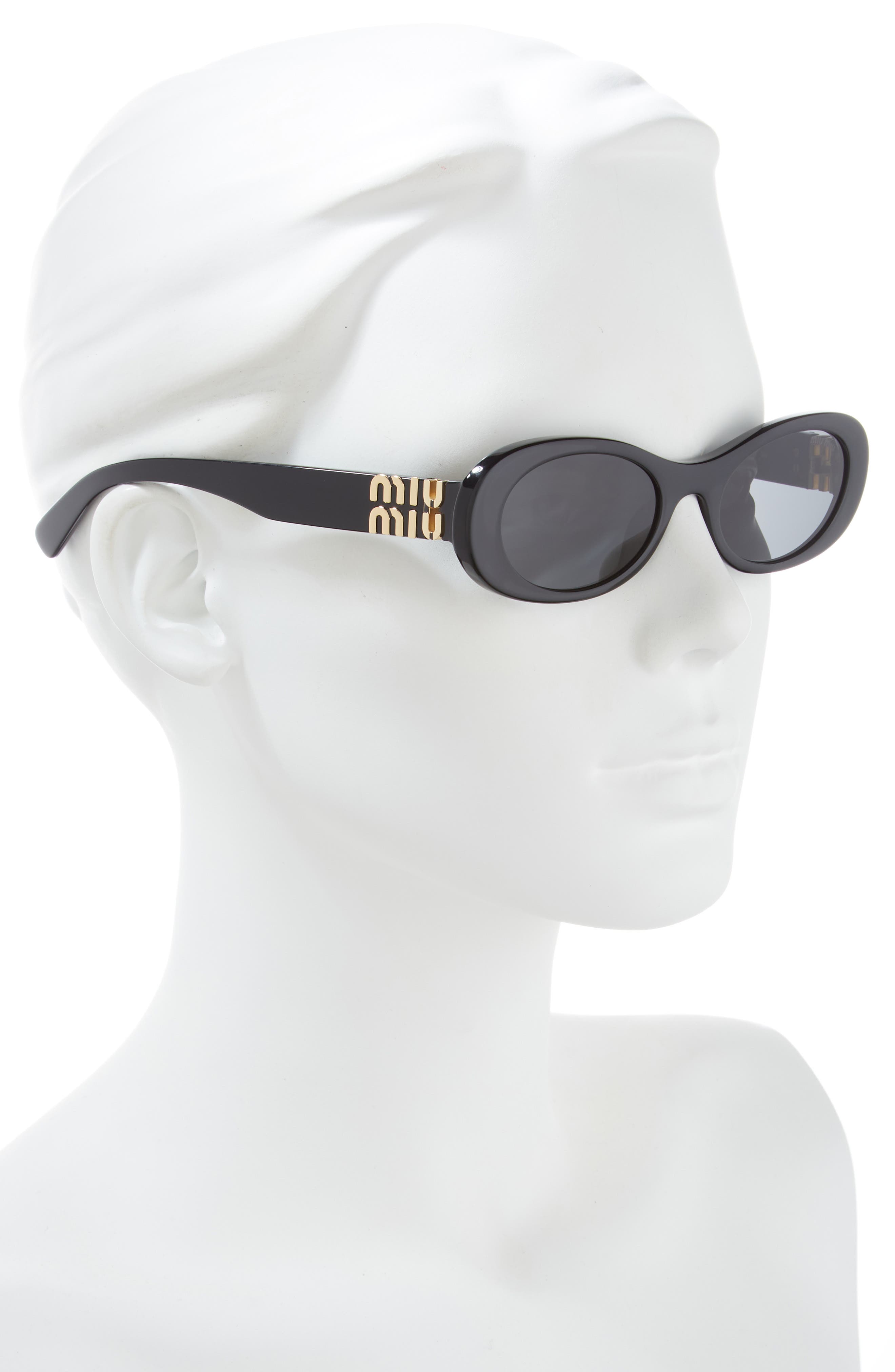 Женские солнцезащитные очки Miu Miu 50mm Oval Sunglasses — фото 3