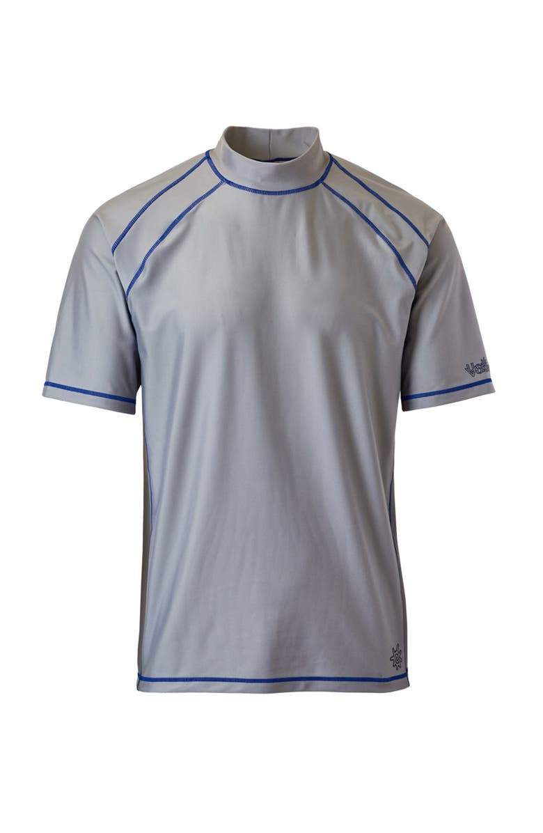 UV Skinz Short Sleeve Active Sun & Swim Shirt, Main, color, Grey