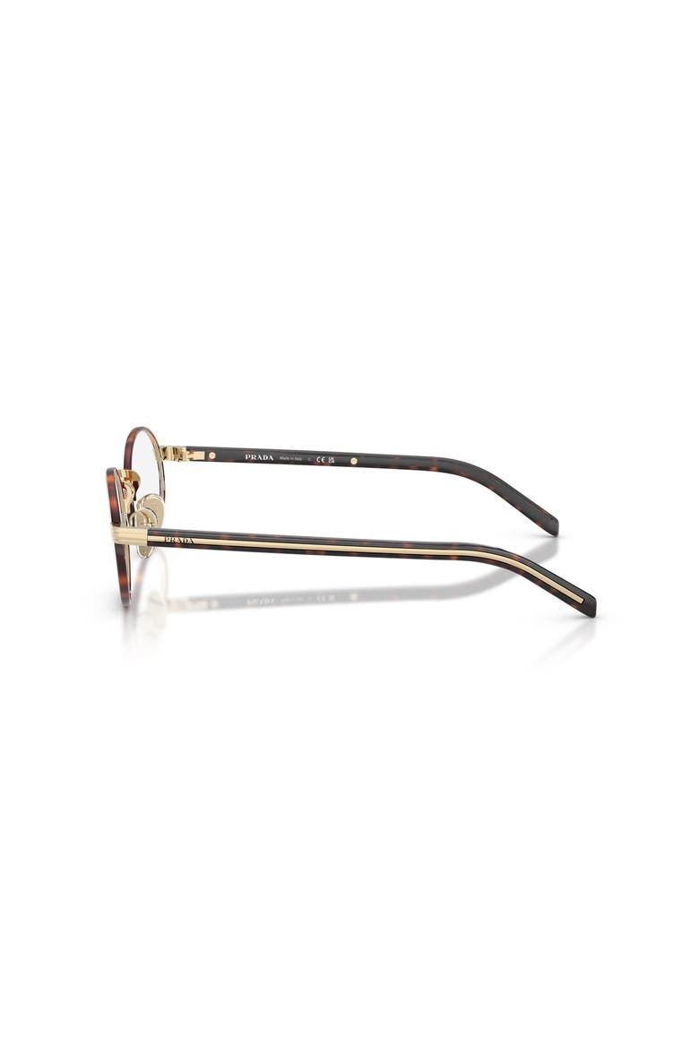 52mm Oval optical glasses, Alternate, color, Tortoise