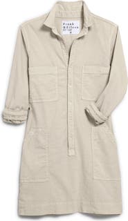 Frank & Eileen Ireland Long Sleeve Stretch Cotton & Linen Shirtdress