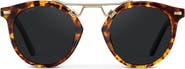 WMP Eyewear Skyler - 48mm Metal Bridge Round Polarized Sunglasses