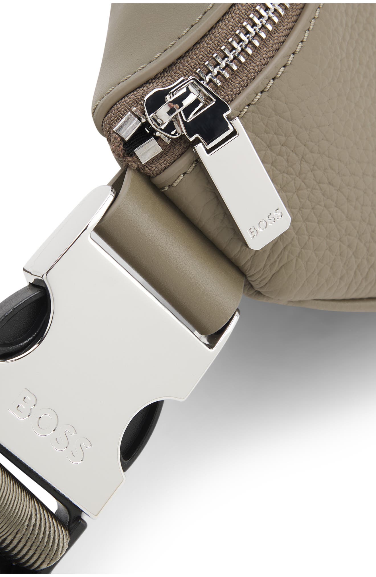 HUGO New Crosstown Leather Belt Bag, Alternate, color, Open Brown