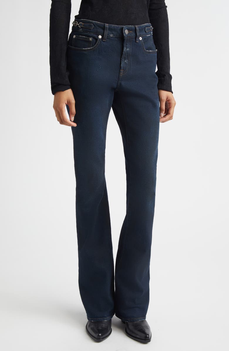 Golden Goose Journey Stretch Denim Bootcut Jeans, Main, color, Blue