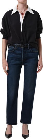 Citizens of Humanity Blaine High Waist Ankle Straight Leg Jeans
