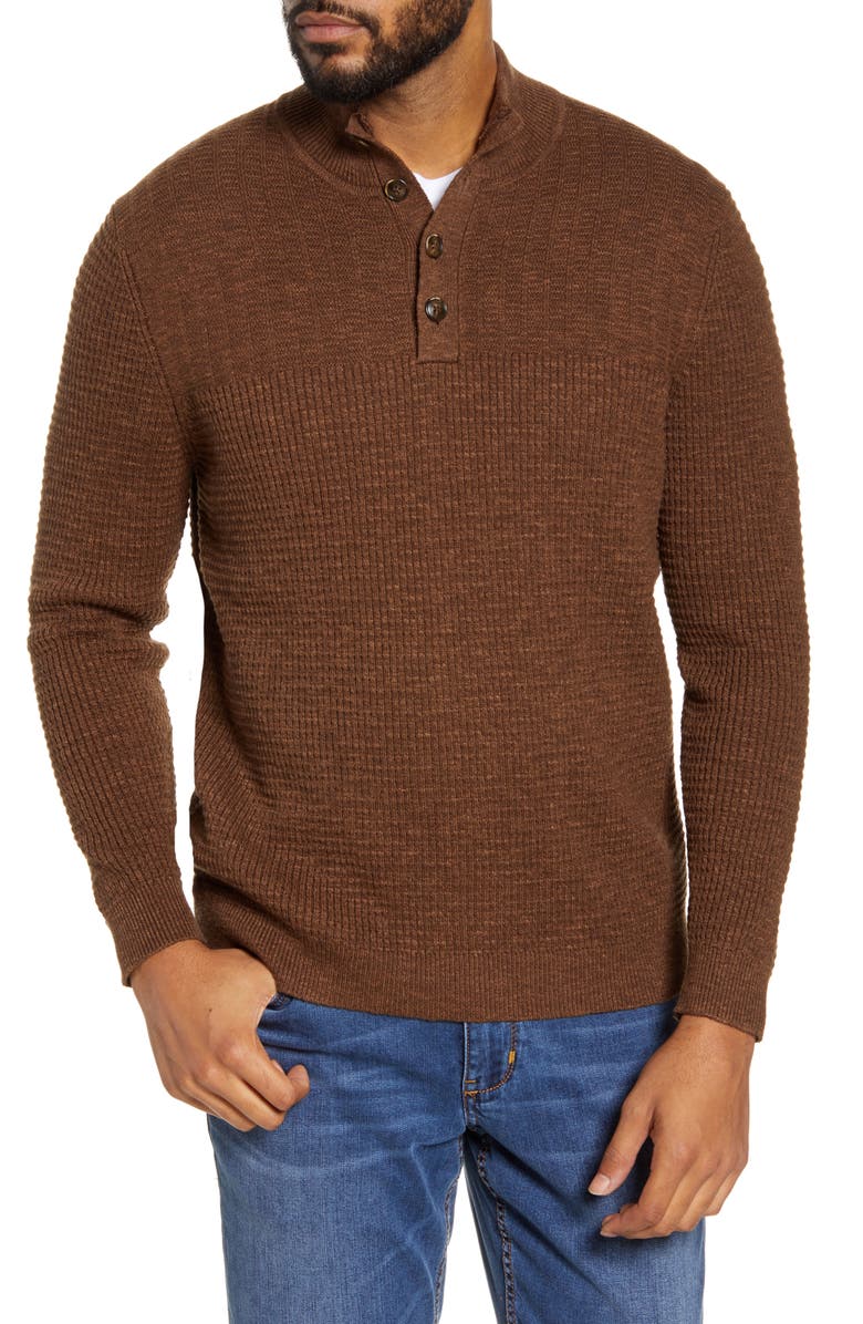 Tommy Bahama Mock Neck Henley Sweater, Main, color,
