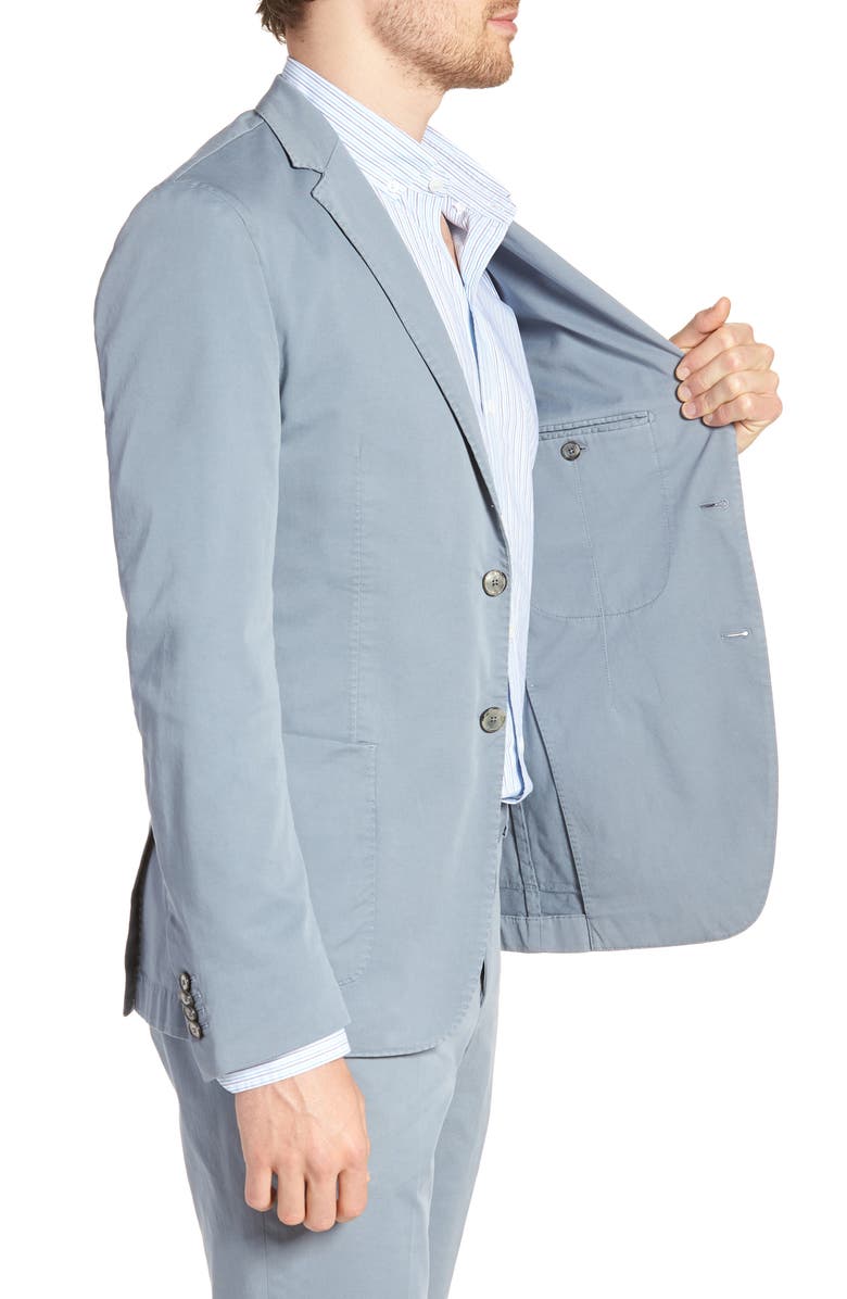 BOSS Hanry-D Trim Fit Stretch Cotton Blazer, Alternate, color,