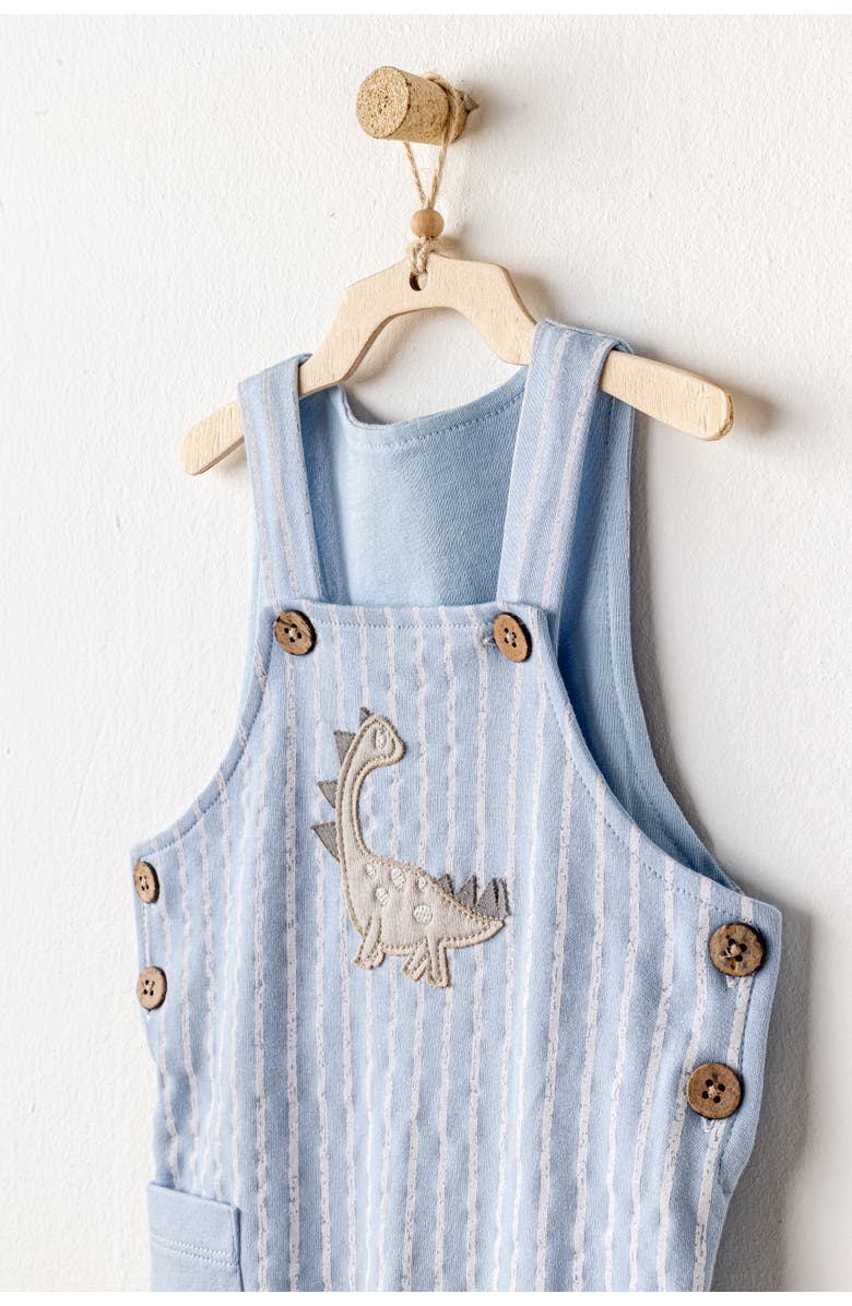 Andy Wawa Striped Dinosaur Jumpsuit, Alternate, color, 