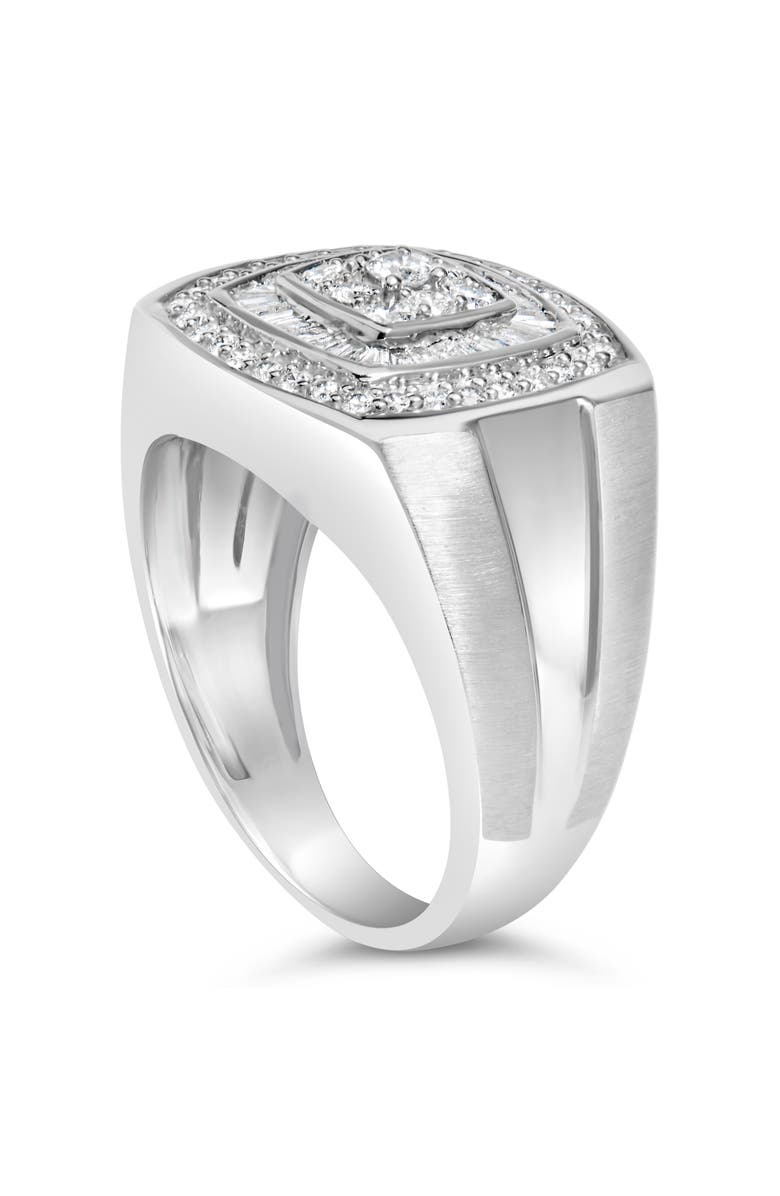 Haus of Brilliance 14K White Gold Men's Diamond Band Ring, Alternate, color, White