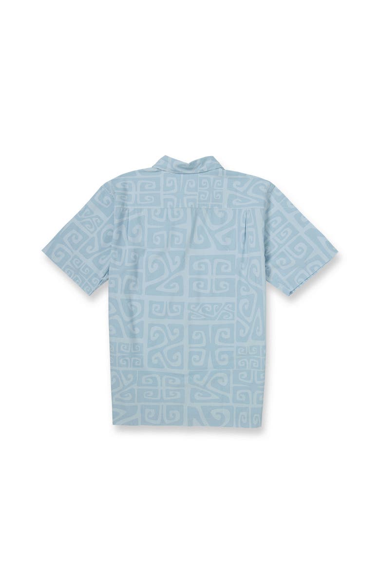 Quiksilver Tiki Beach WM SS Short Sleeve Shirt, Alternate, color, Skyway
