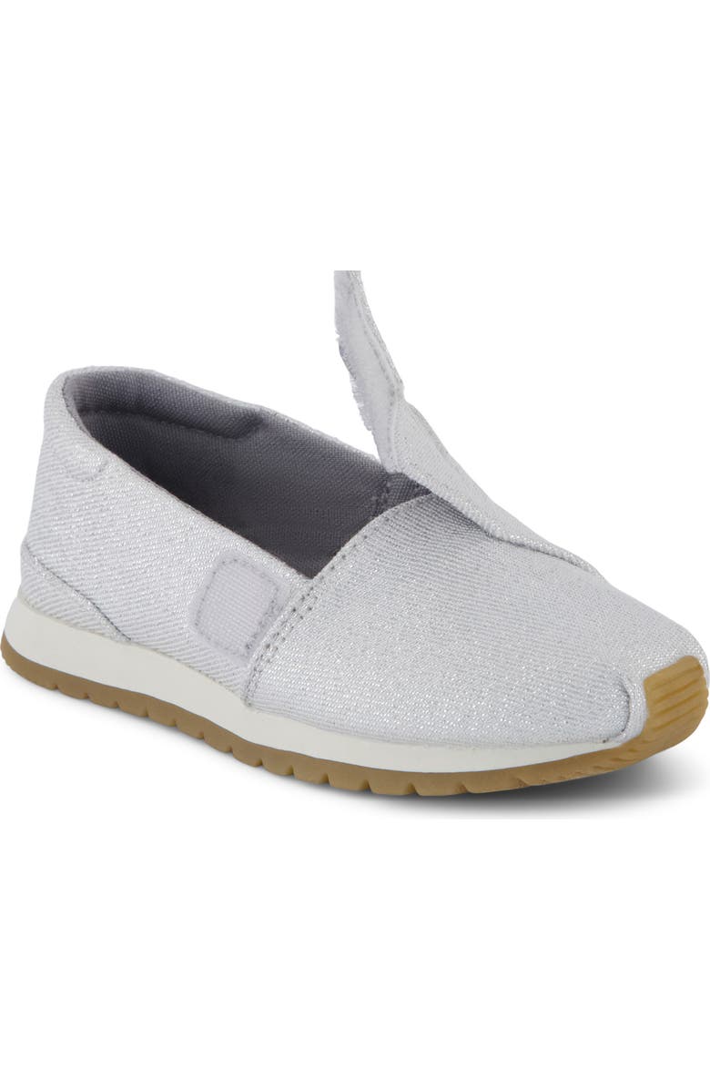 TOMS Kids' Alpargata Sneaker, Alternate, color, Silver
