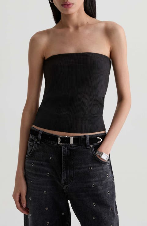 Lexie Foldover Rib Tube Top