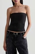 AG Lexie Foldover Rib Tube Top