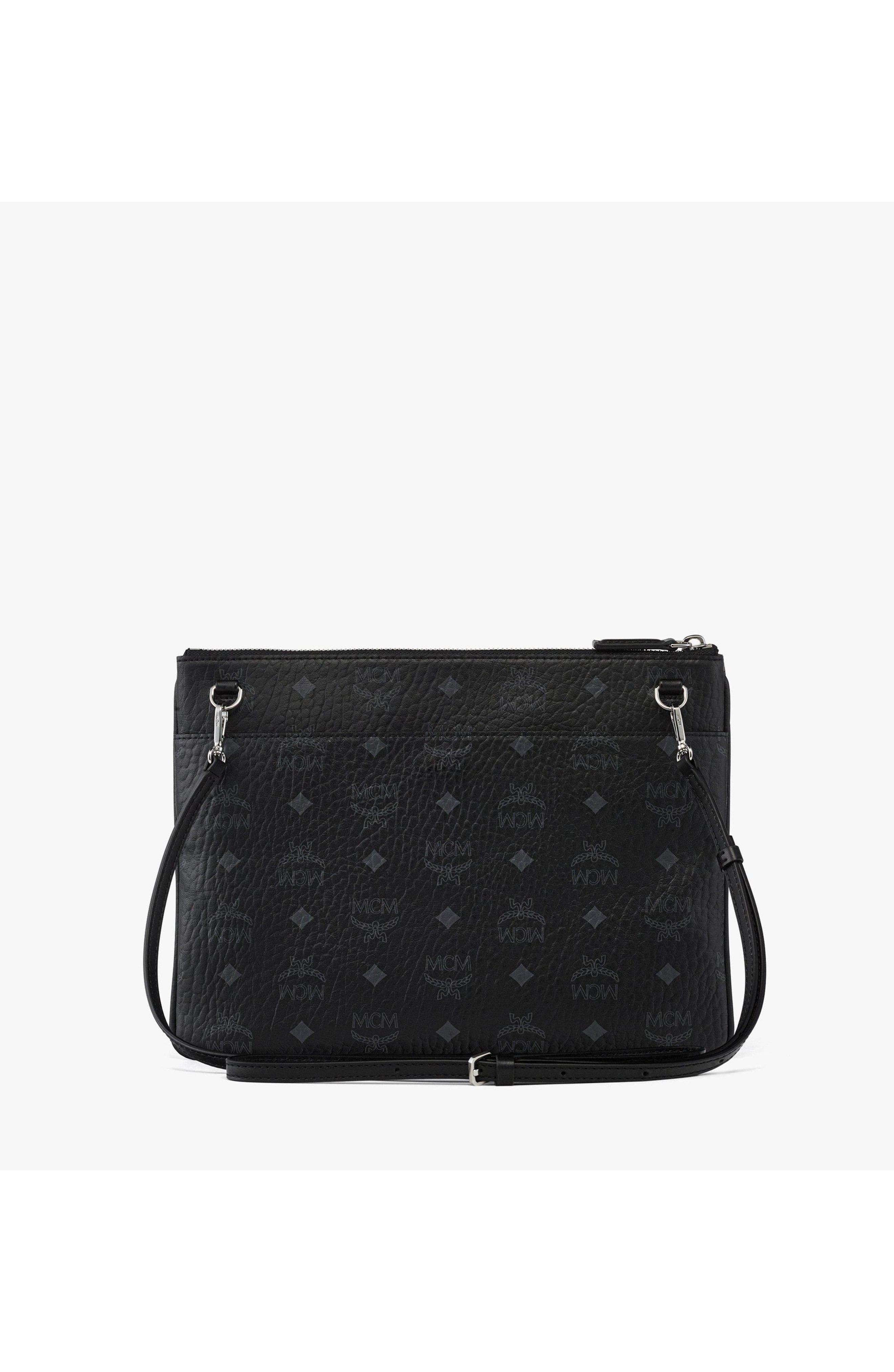 Medium Crossbody Pouch in Visetos Original, Alternate, color, Black