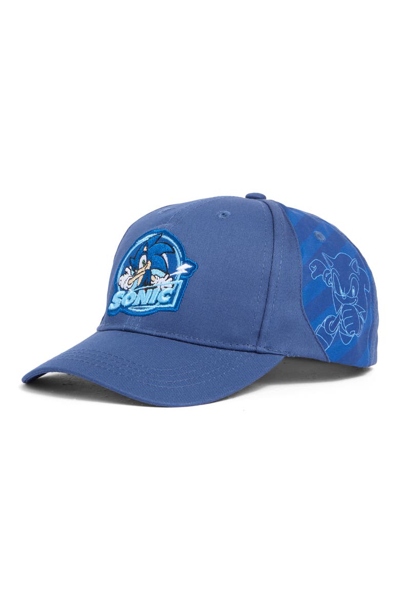 Kids' Sonic Embroidered Baseball Cap, Main, color, BLUE
