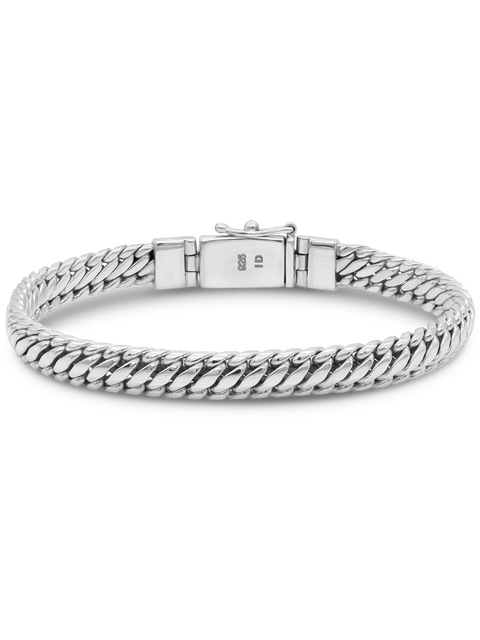 Java 7mm Chain Bracelet in Sterling Silver
