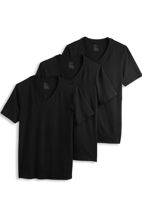 Men's Cotton Stretch V-Neck Undershirt - 3 Pack